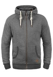 !Solid Vitu Herren Sweatjacke Kapuzenjacke Hoodie Mit Kapuze Und Reißverschluss Grau Melange