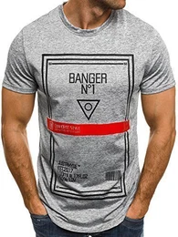 Herren T-Shirt mit Motiv Kurzarm Rundhals Figurbetont J.Style SS073 GRAU M