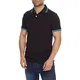 Charles Wilson Originals Twintip Piqué-Polohemd (XXX-Large, Schwarz & Blau)