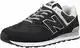 New Balance Herren ML574V2 Sneaker, Black, 43 EU