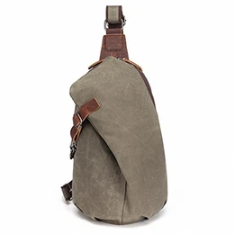 Sling Rucksack Wasserdicht Canvas Lässiger Tagesrucksack Damen Herren EIN Schulter Tasche Crossbody Umhängetasche Schultertasche