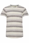 !Solid Thicco Herren T-Shirt Kurzarm Shirt Mit Streifen Und Rundhalsausschnitt Monument (2545)