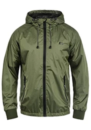 Pats Herren Windbreaker Regenjacke Übergangsjacke Mit Kapuze, Größe:M, Farbe:Dusty Green (70595)