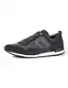 Tommy Hilfiger Herren Sneakers Iconic Leather Suede Mix Runner, Blau (Midnight), 41