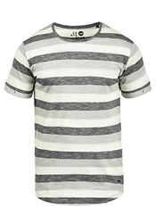 !Solid Thicco Herren T-Shirt Kurzarm Shirt Mit Streifen Und Rundhalsausschnitt Schwarz (9000)
