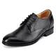 CHAMARIPA Echtes Leder Oxford Aufzug Schuhe Schnürhalbschuhe Geschäft Herren Anzugschuhe, 7,5 cm Höhe Erhöhen Smoking Hochzeit Derby Schuhwerk