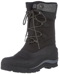 Herren NIETOS Snow Boots Schneestiefel, Nero Mel, 43 EU
