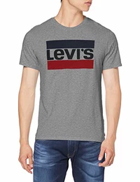 Herren Sportswear Logo Graphic T-Shirt, Grey, S