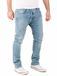 Noah - Jeans Herren Hosen - Sweatjeanshose Männer - Denim Joggers - Moderne Jogginghose, Blau (Blue Shadow 3R4020), W32/L32