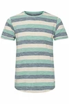 !Solid Thicco Herren T-Shirt Kurzarm Shirt Mit Streifen Und Rundhalsausschnitt Creme de Menthe (3017)