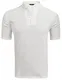 COOFANDY Leinenhemd einfarbig Herren Kurzarm Poloshirt mit Stehkragen cooles T-Shirt Sommer Strand Party Club casual Shirts(Weiß,M)