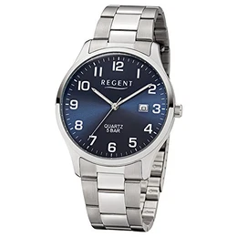 Herren Analog Quarz Uhr mit Edelstahl Armband 11150665