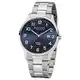 REGENT Herren Analog Quarz Uhr mit Edelstahl Armband 11150665