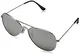 Sunglasses 6950 Washington Aviator Sonnenbrille, Glasbreite: 47, Silber (Silver 002)