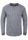 !Solid Tom Herren Feinstrick Pullover Longsleeve mit Rundhals- Ausschnitt aus hochwertiger Baumwollmischung, Größe:S, Farbe:Insignia Blue (1991)