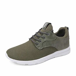 Maylen Hughes Laufschuhe Herren Leichter Sportschuh Atmungsaktiv Schuhe Herren Gr:-42 EU, Frabe:-Dunkelgrün
