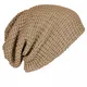 FORBUSITE Herren M¨¹TZE Strickm¨¹tzen fur Sommer Winter Oversized Long Beanie Kappen Beige