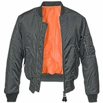 Brandit Pilotenjacke MA1 Grau/Dunkelgrün/Orange/Dunkelgrau Brandit Pilotenjacke MA1 Grau/Dunkelgrün/Orange/Dunkelgrau