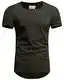 Crone Herren Kurzarm Rundhals Basic Oversize Slim Fit T-Shirt in vielen Farben (S, Oliv)