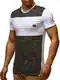 Leif Nelson Herren Sommer T-Shirt Rundhals-Ausschnitt Slim Fit Baumwolle-Anteil Moderner Männer T-Shirt Crew Neck Hoodie-Sweatshirt Kurzarm lang LN405 Weiss Medium