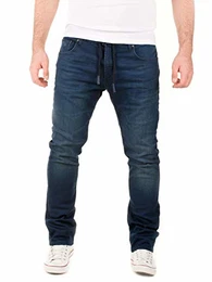 Herren Jeans Noah - Sweathose in Jeansoptik - Männer Jogg-Jeans Slim, Blau (Dress Blues 3R4024), W32/L32