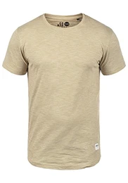 !Solid Figos Herren T-Shirt Kurzarm Shirt Mit Rundhalsausschnitt Aus 100% Baumwolle, Größe:M, Farbe:Sand (4073)