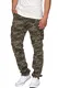 Indicode Herren William Cargohose aus Baumwolle m. 7 Taschen inkl. Gürtel   Lange Regular Fit Cargo Hose Baumwollhose Freizeithose Wanderhose Trekkinghose Outdoorhose für Männer Dired Camouflage M