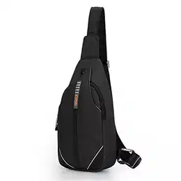 Anti-Diebstahl Sling Bag für Damen und Herren Brusttasche Hippie Crossbody Bag Multipurpose Daypack