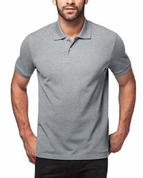Herren Poloshirt, Polo T-Shirt - M019, S, Leicht Heidegrau