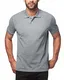 LAPASA Herren Poloshirt, Polo T-Shirt - M019, S, Leicht Heidegrau