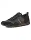 Tommy Hilfiger Herren Sneakers Iconic Leather Suede Mix Runner, Schwarz (Black), 41