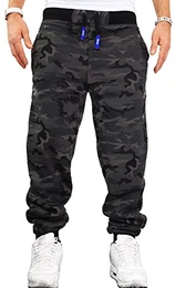 Herren Jogginghose Sporthose Trainingshose H.02H.02 (Camouflage Dunkel) M