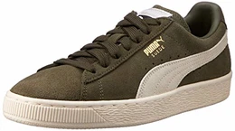 Unisex-Erwachsene Suede Classic + Sneaker, Grün (Olive Night-Birch), 43 EU