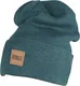 Urban Classics TB626 Unisex Strickmütze Leatherpatch Long Beanie Jasper, One Size (Herstellergröße: one size)