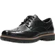 Clarks Herren Batcombe Wing Derbys, Schwarzes Leder, 44 EU