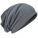 Übergroße Herren Strickmütze Baggy Slouchy Schädel-Kappe Mütze B011s (011s-Grau)