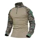 Magcomsen Taktisches Langarm-Shirt mit enger Passform, Militär-Stil, für den Außenbereich, mit Reißverschluss XL Digitaler Dschungel