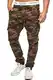 Indicode Herren Levi Cargo Cargo Hose Freizeithose Militär Army Chino Feldhose Outdoorhose Rangerhose Stoffhose Leinenhose, Dired Camouflage, M