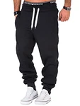 L.A.B 1928 Herren Jogginghose Trainingshose Sporthose Fitness Jogg Japan Kosmo Style Hose LAB-7004 Anthrazit/Weiß