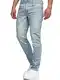 Tazzio Jeans Herren Slim Fit Stretch Jeanshose Hose Denim 16533 (32/32, Light-Blue)
