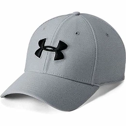 Herren UA Men''''s Heathered Blitzing 3.0 Kappe, Steel / Steel / Black, L/XL