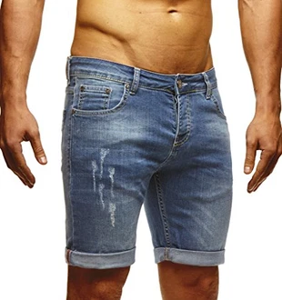 Leif Nelson Herren Jeans Shorts LN-1397 Leif Nelson Herren Jeans Shorts LN-1397