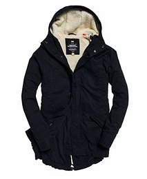 Herren Winter Rookie Military Parka Eskimo, Blu (Dark Navy), Large