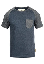 Indicode Gresham T-Shirt Rundhalsshirt IDGresham Kurzarmshirt Navy Mix