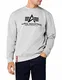ALPHA INDUSTRIES Herren Basic Sweater Pullover, Grau (Grey Heather 17), Medium
