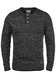 Redefined Rebel Mateo Herren Strickpullover Feinstrick Pullover Mit Rundhals Und Knopfleiste Aus 100% Baumwolle, Größe:M, Farbe:Black