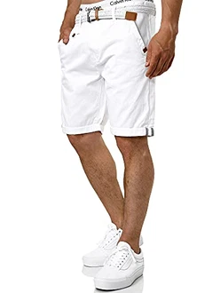 Indicode Herren Cuba Chino Shorts Off White Indicode Herren Cuba Chino Shorts Off White