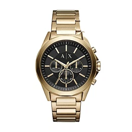 Herren Chronograph Quarz Uhr mit Edelstahl Armband AX2611