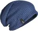 FORBUSITE Herren M¨¹TZE Strickm¨¹tzen fur Sommer Winter Oversized Long Beanie Kappen Blau