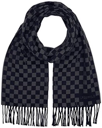 Lagerfeld Herren Schal SCARF 806001 672143, Einfarbig, Gr. One Size, Blau (Nachtblau 690)